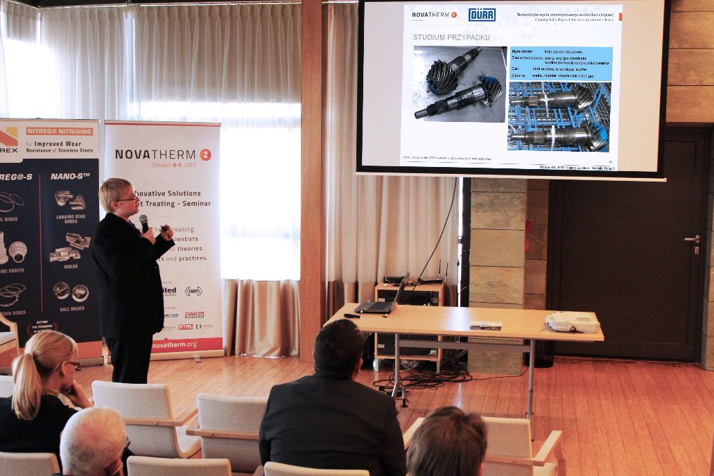 Damian Sputo of Schenck RoTec - Dürr Ecoclean presented "Cleaning technologies in the heat treatment industry"
